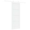 vidaXL Ușă glisantă 73,5 x 198,5 cm Lemn prelucrat Alb