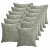 vidaXL Husă pentru pernă 6 buc. HEERLEN Verde 35 x 35 cm