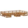 vidaXL Set de canapele de exterior 10 pcs natural Lemn Solid de Acacia