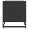 vidaXL Dulap TV, negru, 120,5x40x46 cm, lemn prelucrat și metal