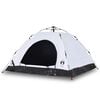 vidaXL Cort de camping 5 persoane, alb opac, setare rapidă, țesătură