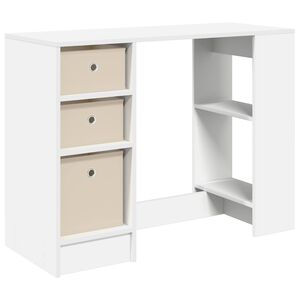 vidaXL Birou Alb 100 x 40 x 75 cm Lemn prelucrat