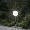 vidaXL St&acirc;lp luminos cu senzor și priză, 80 cm, oțel inoxidabil, IP44