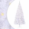 vidaXL Brad de Crăciun artificial cu 300 LED Alb 240 cm PVC și Oțel