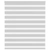 vidaXL Jaluzea tip zebra gri deschis lățime țesătură 125,9cm poliester