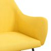 vidaXL Scaun balansoar, galben muștar, material textil