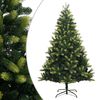 vidaXL Brad de Crăciun artificial cu suport și balamale, 150 cm
