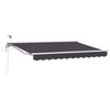 vidaXL Cort electric retractabil Antracit și Alb 3,5 x 2,5 m