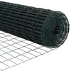 vidaXL Gard cu Stâlp Verde 1,5 x 10 m Oțel și PVC