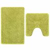 vidaXL Set de mochete anti-derapante pentru baie 2 pcs Verde PP