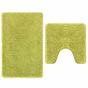 vidaXL Set de mochete anti-derapante pentru baie 2 pcs Verde PP