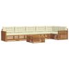 vidaXL Set de canapele de exterior 7 buc. Natural și Crem