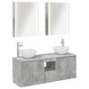 vidaXL Set dulap baie 5 buc. Gri Beton Lemn prelucrat
