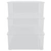 vidaXL Cutii de depozitare din plastic, 3 buc., 25 L, stivuibile