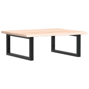 vidaXL Raft pentru lavoar montat pe perete, oțel și lemn masiv stejar