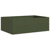 vidaXL Jardinieră verde măsline 120x80x40 cm oțel