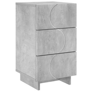 vidaXL Dulap de noapte Gri Beton 33,5 x 34,5 x 60 cm Lemn prelucrat