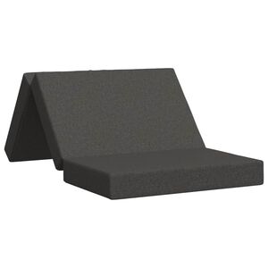 vidaXL Canapea Pat Pliabilă 80 x 67 x 45 cm Gri &icirc;nchis