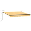 vidaXL Copertină retractabilă Nisipiu 350 x 250 cm Poliester