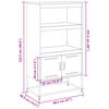 vidaXL Dulap înalt, alb, 68,5x38,5x123,5 cm, oțel
