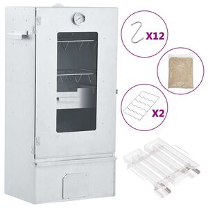 vidaXL Afumătoare cuptor/grătar, generator fum rece, oțel galvanizat