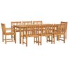 vidaXL Set mobilier de grădină, 9 piese, lemn masiv de acacia