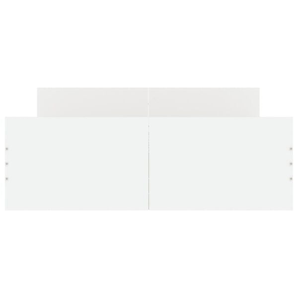 vidaXL Cadru de pat cu tăblie, alb, 120x200 cm