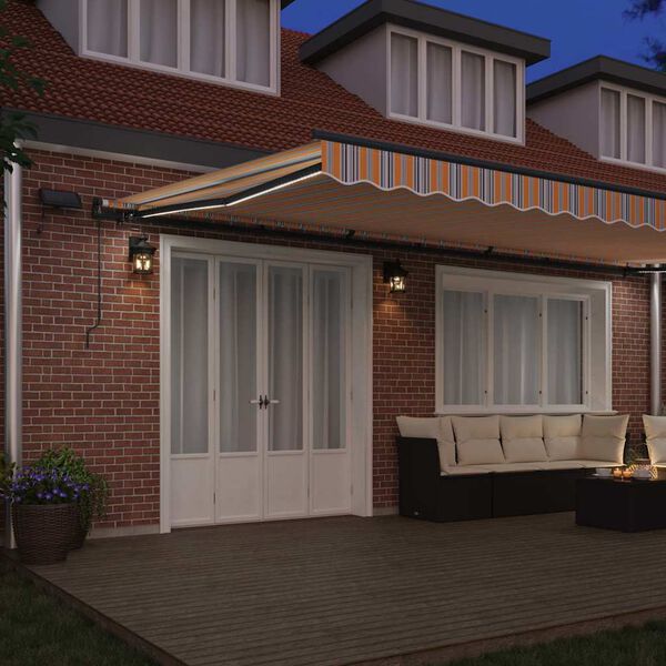vidaXL Cortina Retractabilă Manual Multicolour 600 &times; 300 cm țesătură
