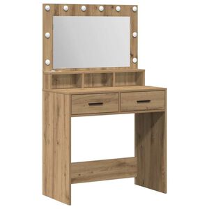 vidaXL Masă de Machiaj Stejar Artizanal 79 x 41 x 135 cm