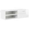 vidaXL Dulap din Lemn Alb lucios 100,5 x 39 x 30 cm Lemn compozit