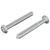vidaXL Șurub 2 pcs Argintiu M6 x 50 mm Oțel