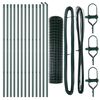 vidaXL Gard cu St&acirc;lp Verde 1,2 x 25 m Oțel și PVC