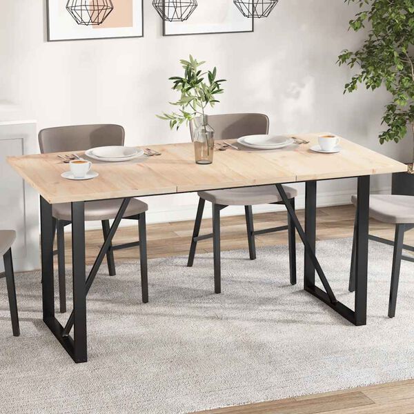 vidaXL Blaturi masă 3 buc. 80x53x2,5 cm dreptunghiulare lemn masiv pin