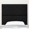 vidaXL Tăblie cap cu headboard Negru 100 cm Piele artificială