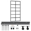 vidaXL Ușă glisantă cu set feronerie, 102x205 cm, sticlă ESG/aluminiu