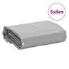 vidaXL Prelată, gri, 5x6 m, 650 g/m&sup2;