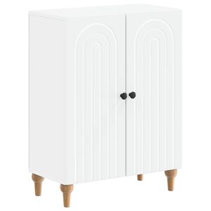 vidaXL Dulap de Depozitare pentru Baie ALKMAAR Alb 59,5 x 31 x 80 cm