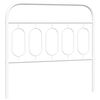 vidaXL Tăblie de pat de schimb metalică, alb, 100 cm