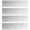 vidaXL Trepte 4 buc. 100 x 25 cm Argintiu Aluminiu Dreptunghiular