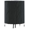vidaXL Copertă pentru masă 62 x 62 x 70 cm țesătură Rotund Negru