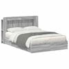 vidaXL Cadru de pat cu depozitare cu sertar Sonoma gri 140 x 200 cm