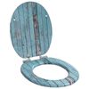 vidaXL Capac de toaletă cu &icirc;nchidere lentă albastru 44 x 38 cm