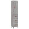 vidaXL Dulap &icirc;nalt, gri sonoma, 34,5x34x180 cm, lemn prelucrat