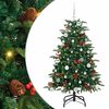 vidaXL Brad de Crăciun artificial Verde 150 cm PVC și metal și plastic