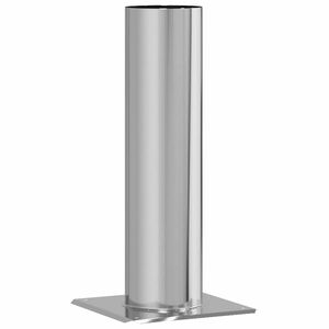 vidaXL Extensie pentru Capac de Semineu Argintiu 24 x 24 x 50 cm