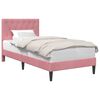 vidaXL Cadru de pat cu headboard Roz 80 x 200 cm Catifea