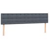 vidaXL Pat box spring cu saltea, gri &icirc;nchis, 180x220 cm, catifea