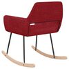 vidaXL Scaun balansoar, roșu vin, material textil
