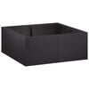 vidaXL Zid de sprijin 4 buc. 100 x 100 x 30 cm Oțel Negru