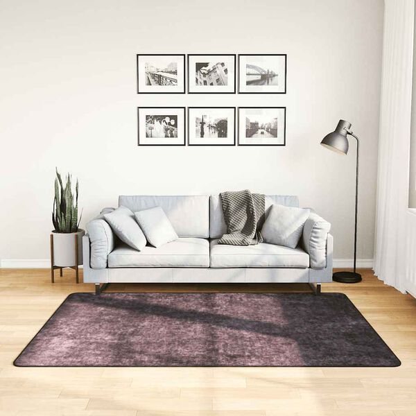 vidaXL Covor lavabil, antracit, 120x180 cm, antiderapant
